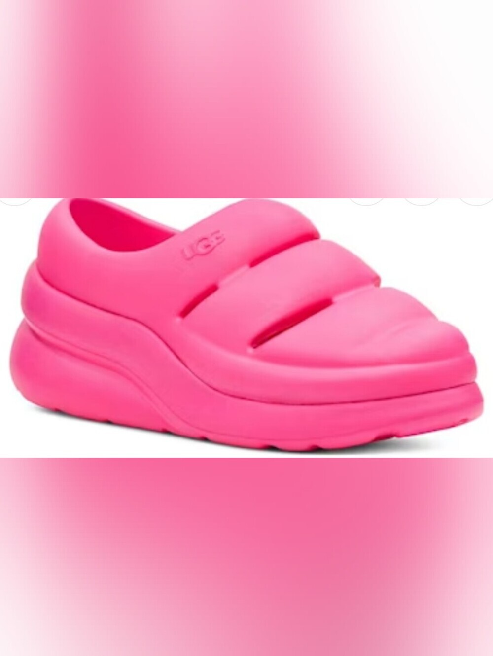 UGG Sport Yeah Taffy Pink Clogs Size 8 NWOT MSRP $75
